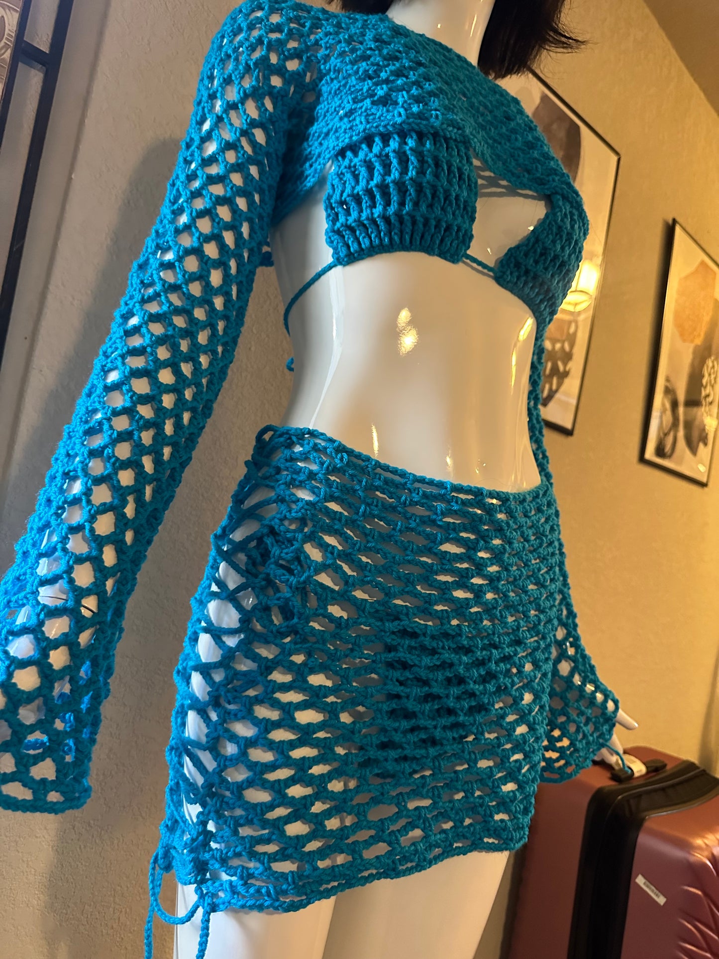 Waffles and cream 4 piece swimsuit set