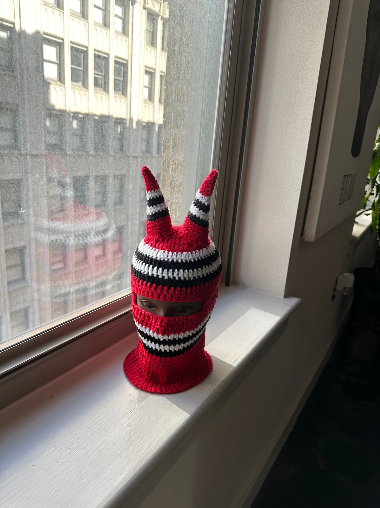Odumodu horned ski mask