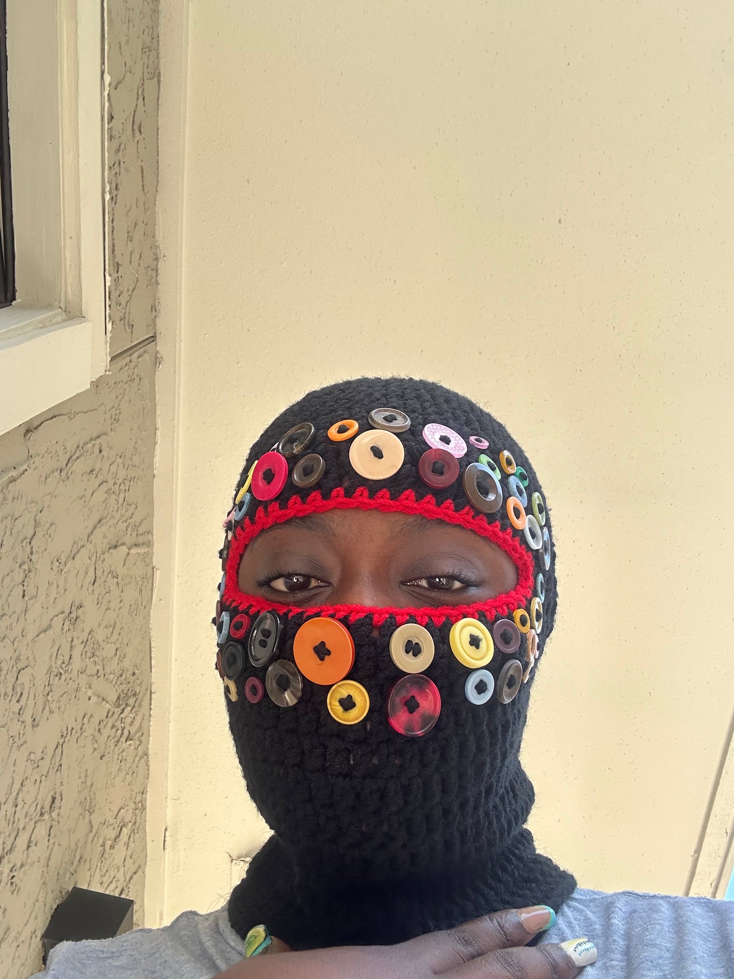 Button up ski mask