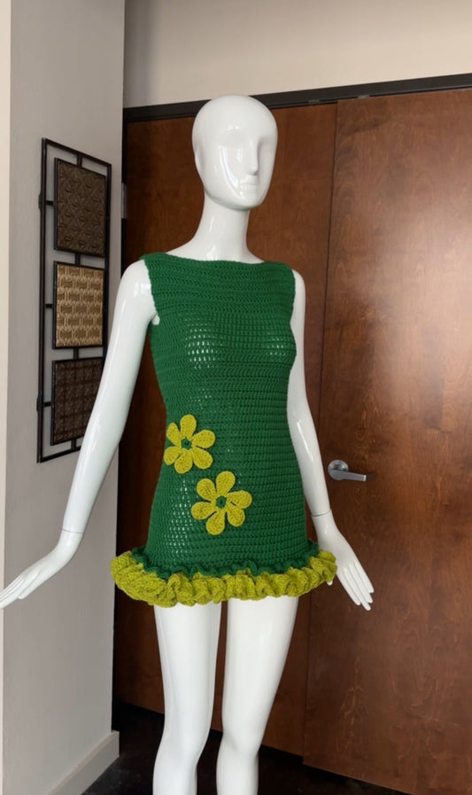 Stay groovy crochet dress