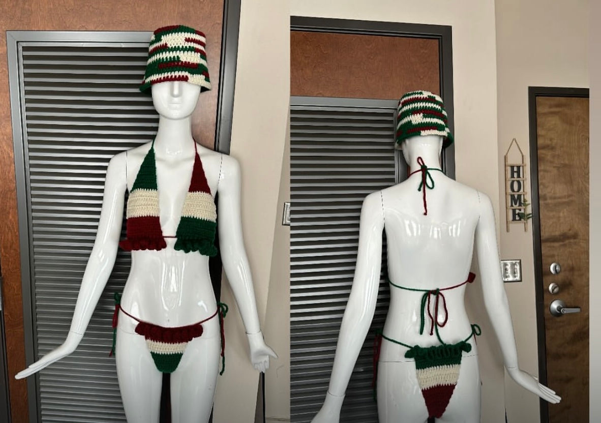 Viva Mexico bikini & bucket hat set