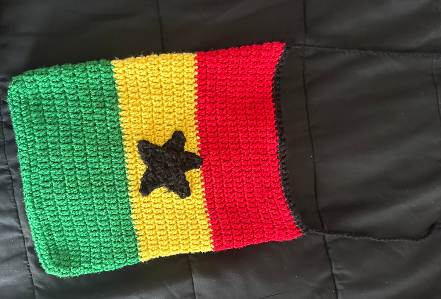 Ghanian flag crochet bag