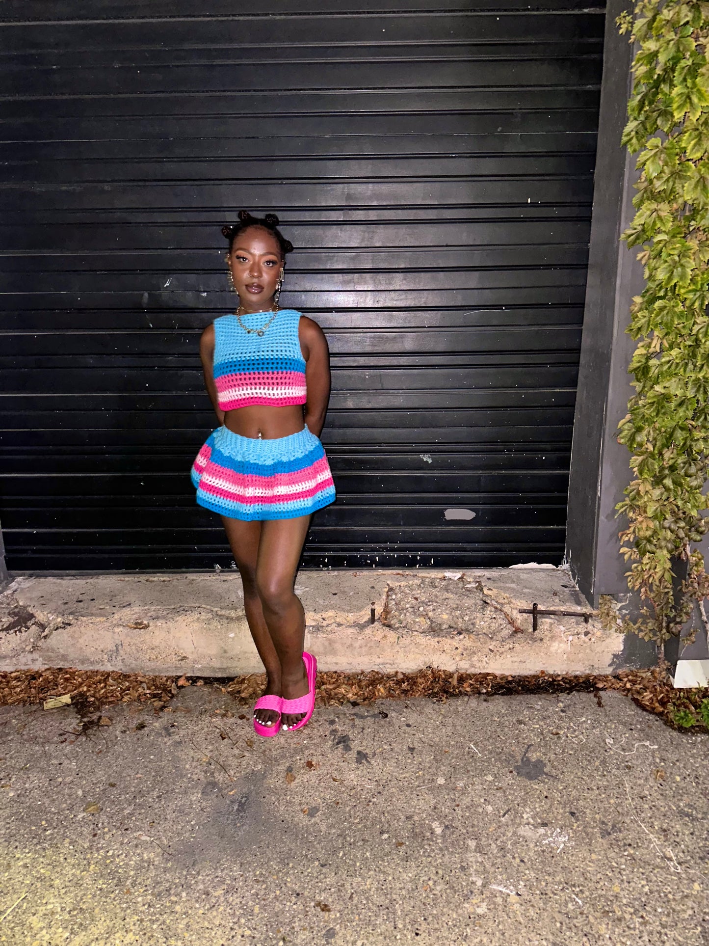Cotton candy skirt set