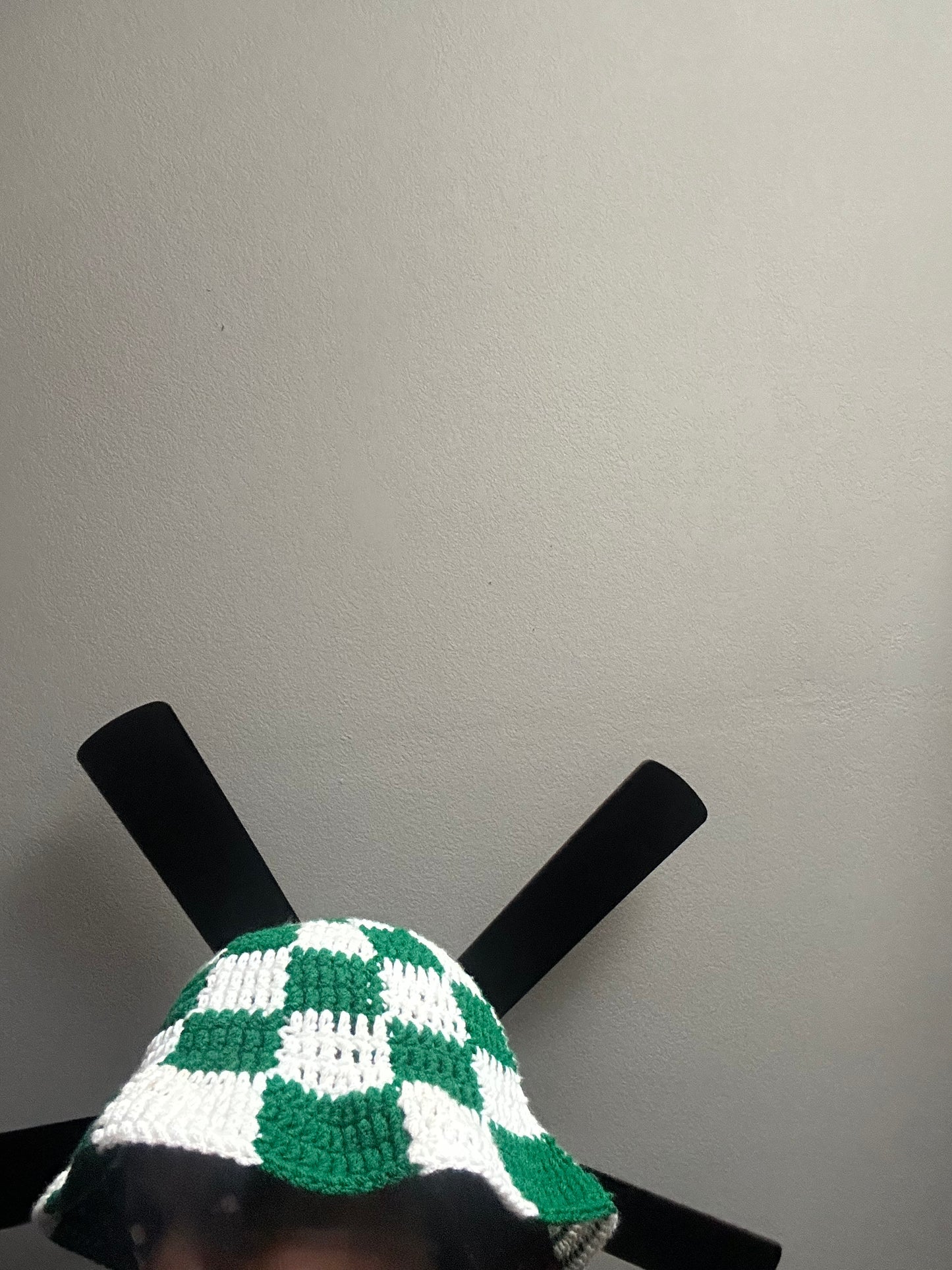 Nigerian flag checkered bucket hat
