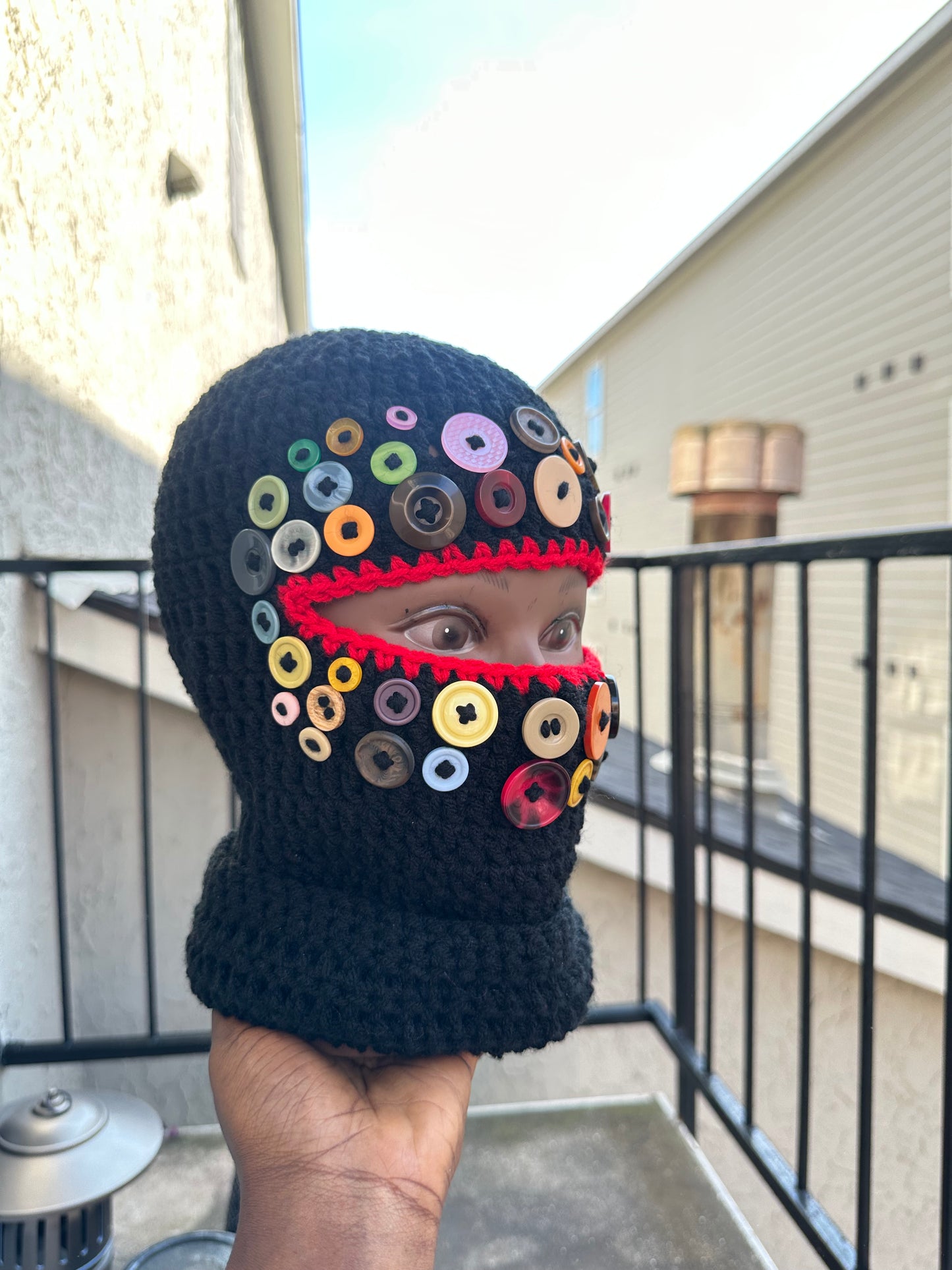 Button up ski mask