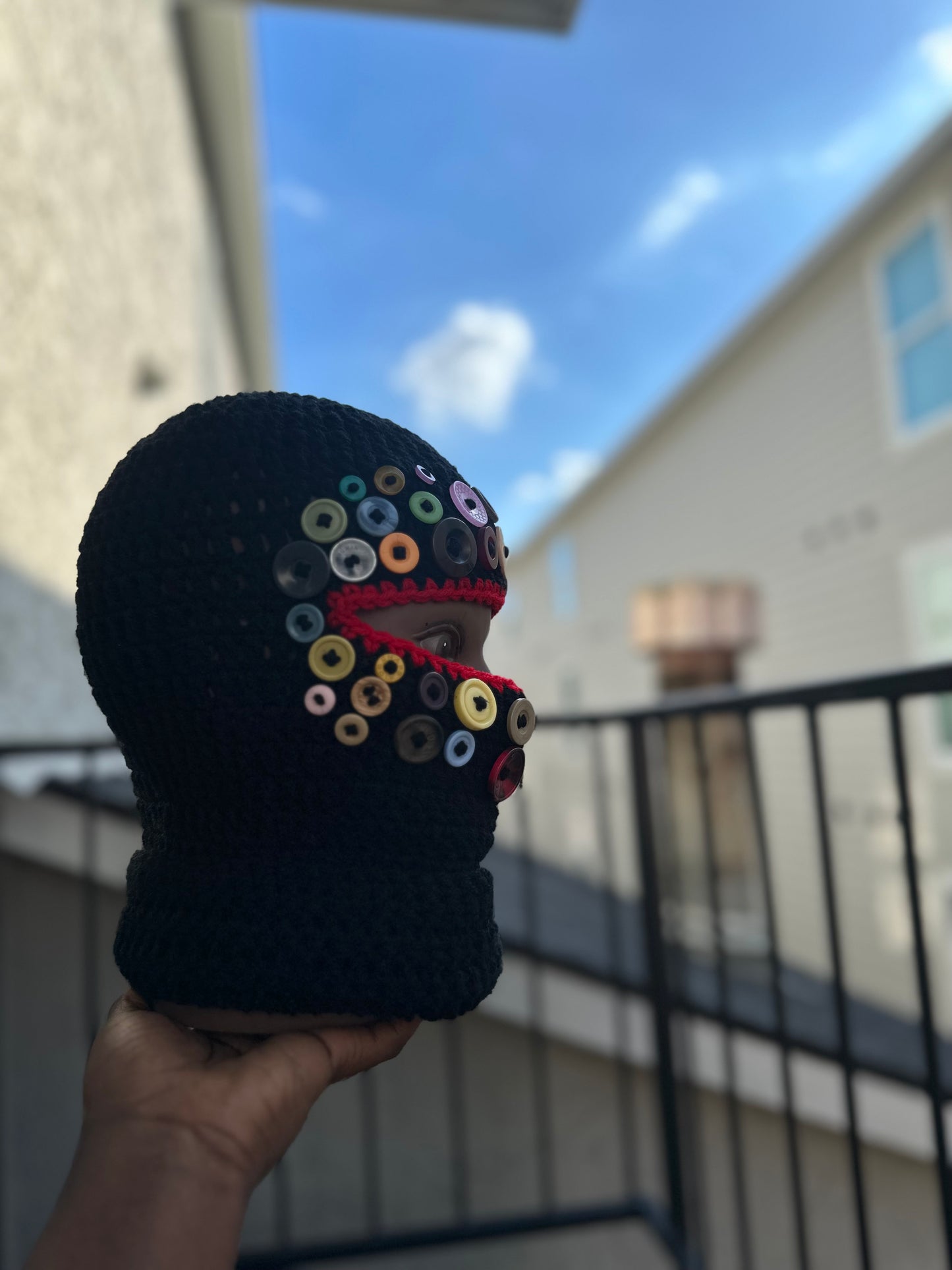 Button up ski mask