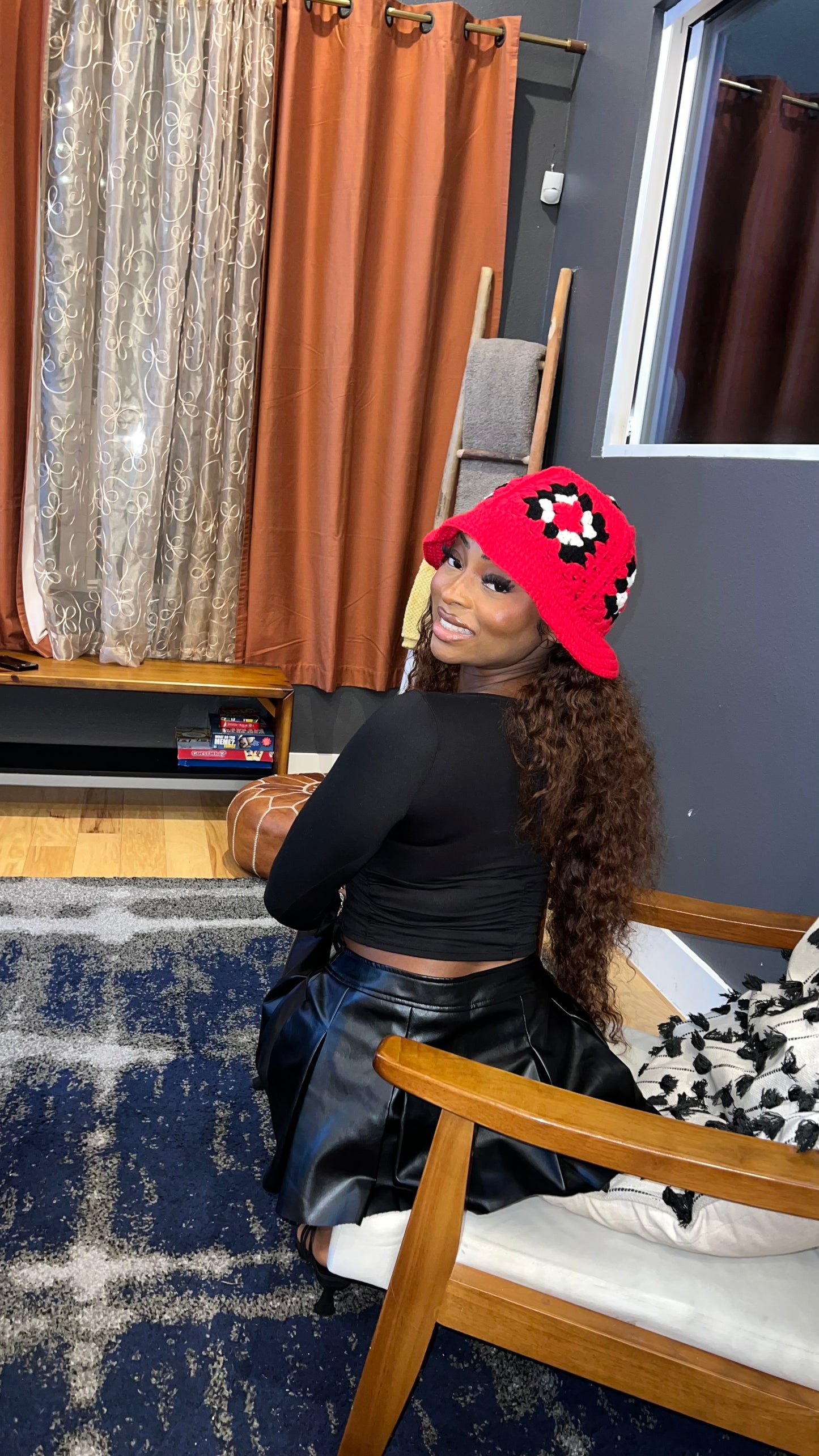 Red Rose bucket hat