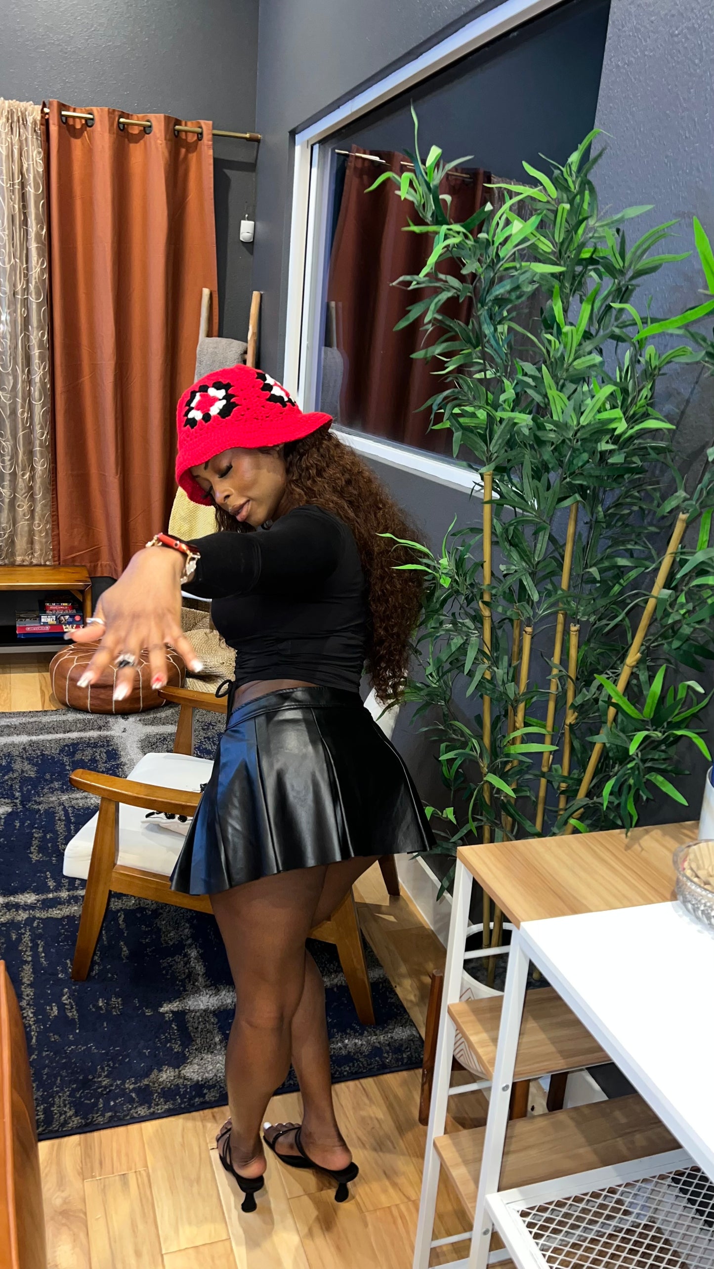 Red Rose bucket hat