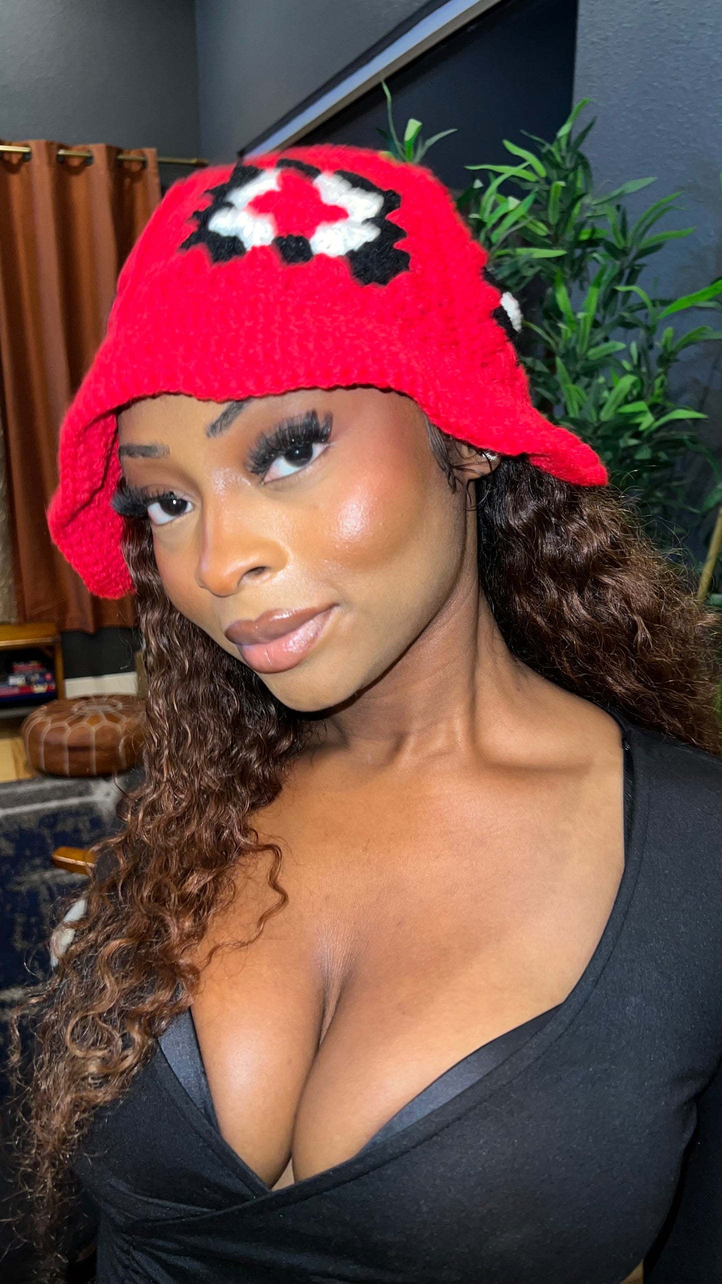 Red Rose bucket hat